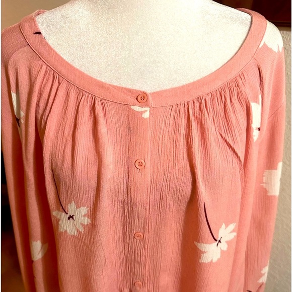 A.N.A a new approach pink floral blouse size2X - Picture 6 of 8